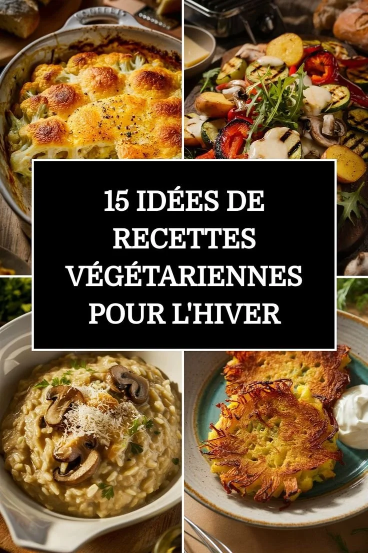 15 idées de recettes végétariennes savoureuses pour l'hiver