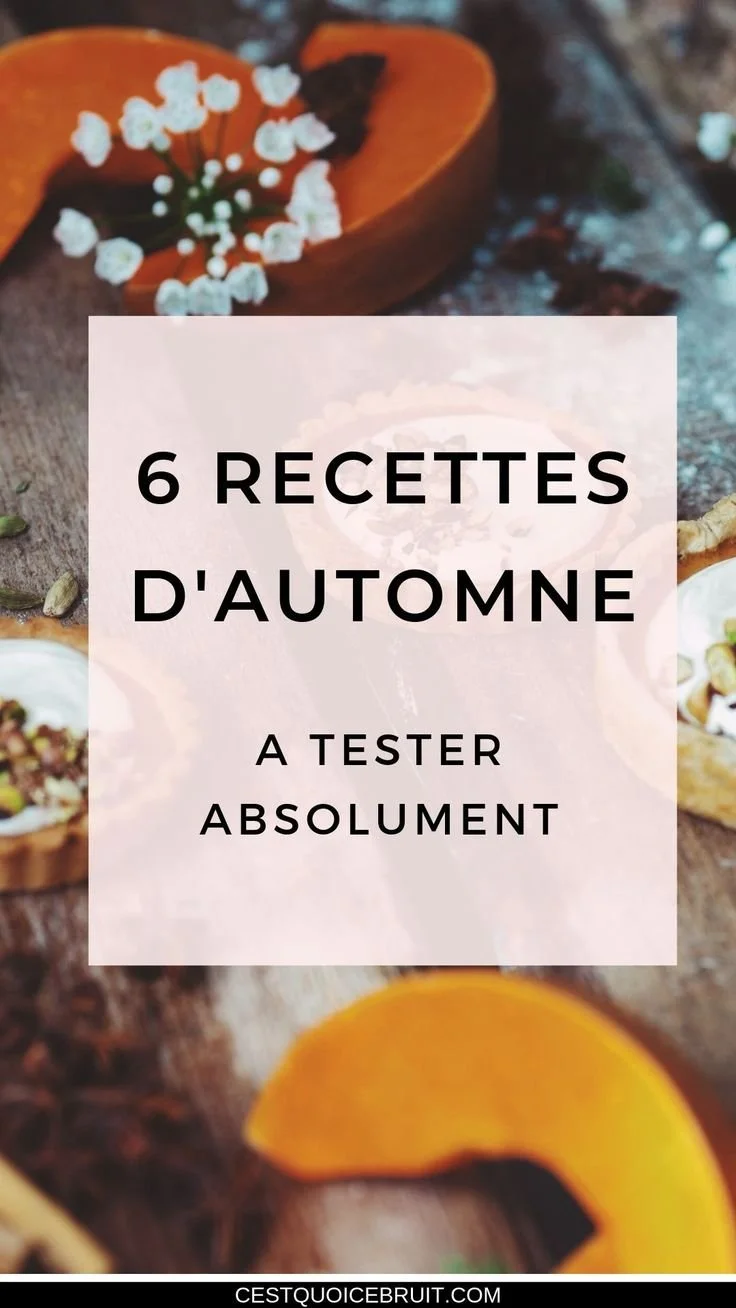 Recettes savoureuses d'automne pour un repas réconfortant