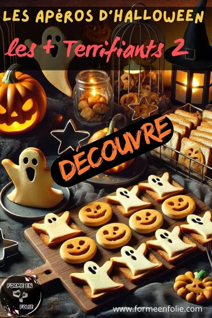 Apéritifs d'Halloween créatifs faits avec emporte-pièce