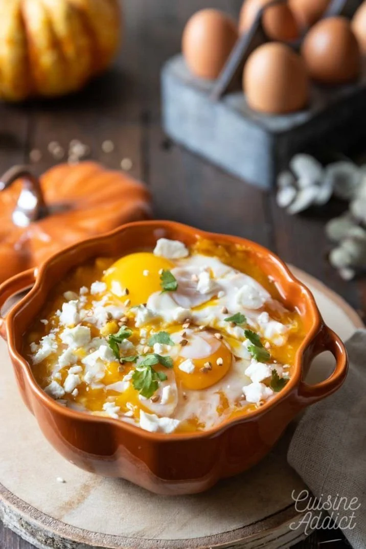 Plat savoureux de Chakchouka à la courge, un mélange d'épices et de légumes.
