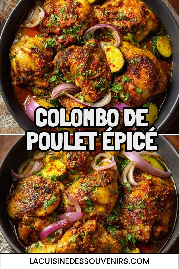 Recette de Colombo de Poulet Épicé avec ingrédients frais et épices aromatiques