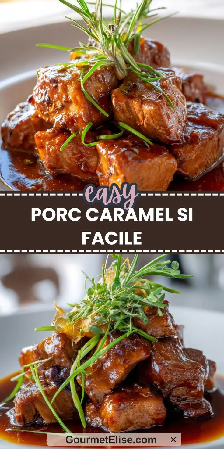 Porc au caramel ultime préparé avec une recette facile et savoureuse.