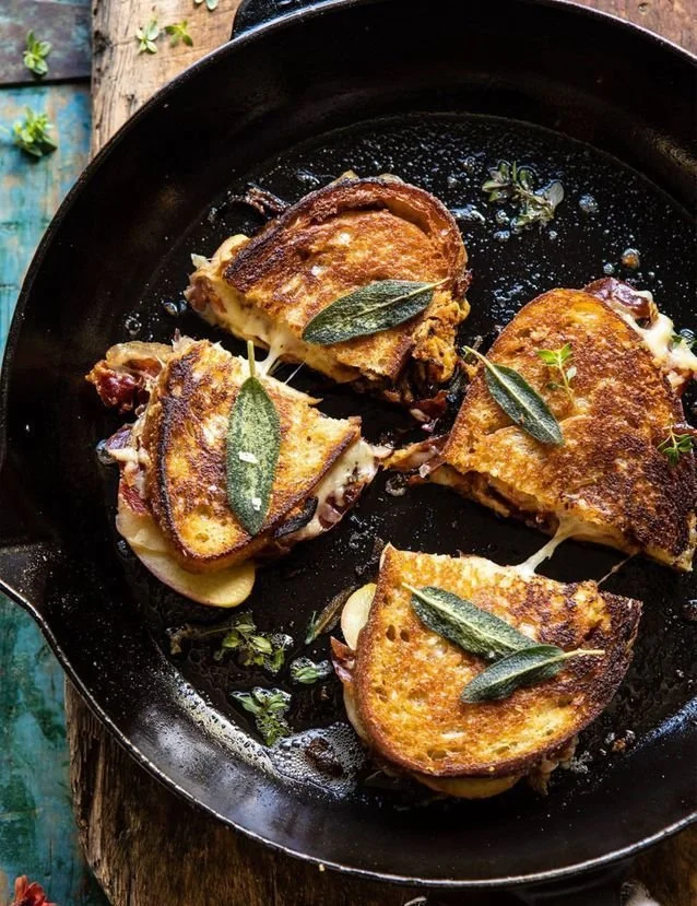 Recette de croque-monsieur d'automne avec ingrédients savoureux