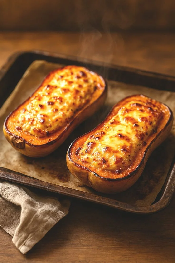 Recette de courge butternut farcie, saine et gourmande pour l'automne