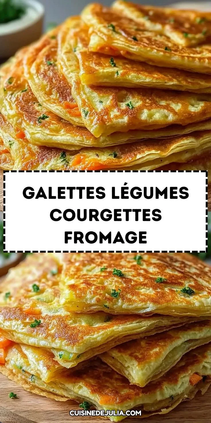 Galettes de légumes avec courgettes, carottes et fromage dans une assiette