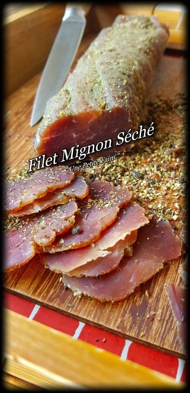 Filet mignon séché préparé avec une délicieuse marinade
