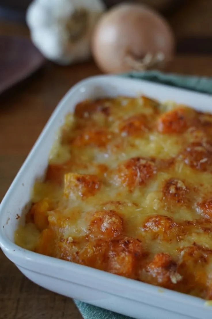 Gratin de potimarron au four, plat délicieux et réconfortant