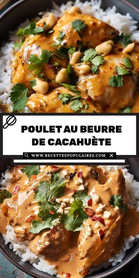 Recette de poulet au beurre de cacahuète savoureuse et facile à préparer