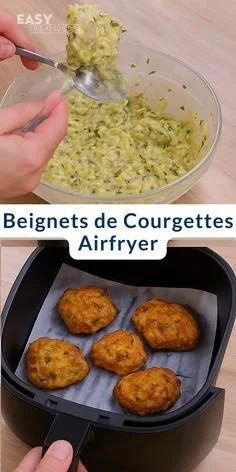 Recette de beignets de courgettes croustillants et savoureux à l'Airfryer