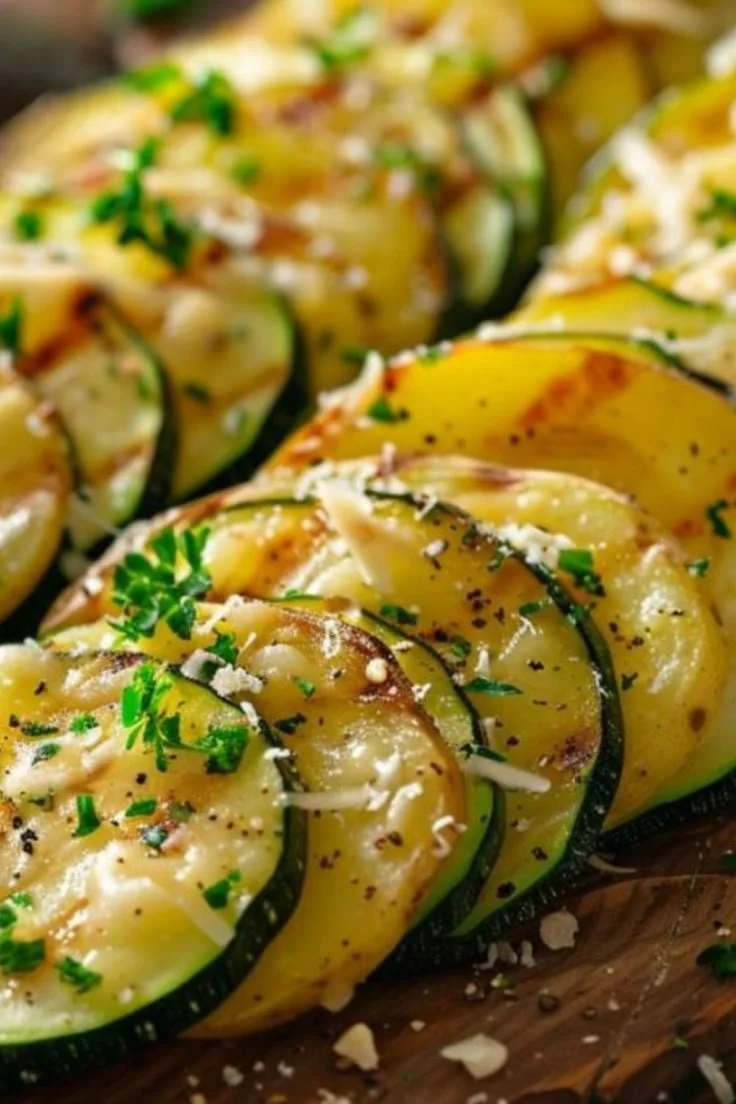 Gratin courgette-pomme de terre cuit au four, plat savoureux et rapide