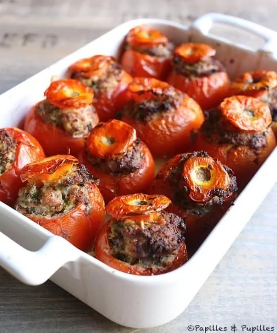 Tomates farcies maison, recette traditionnelle, cuisine savoureuse
